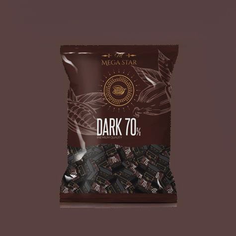 شکلات کاکائویی تلخ 70درصد مگا استار 500گرمی
